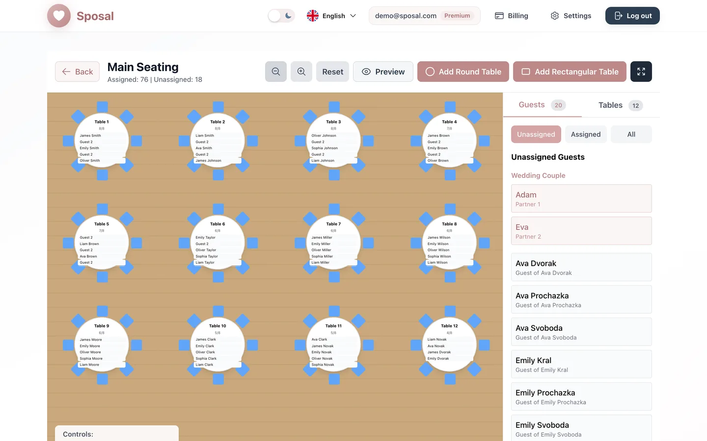 Seating charts without the headache